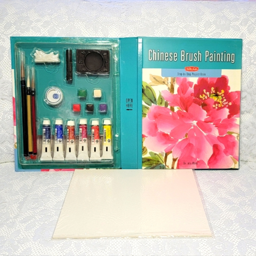 Chinese Brush Step by Step Painting Kits Walter Foster By Lucy Wang Project Book